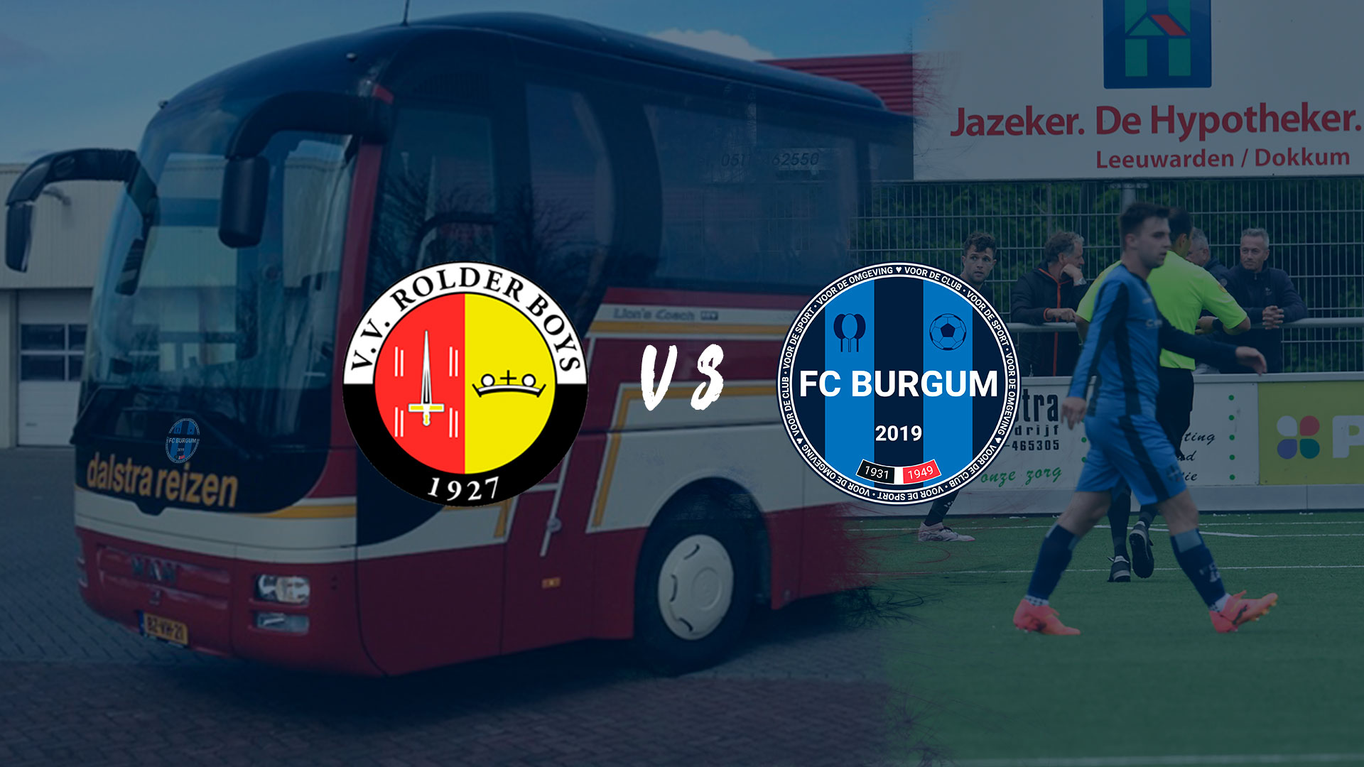 Met de bus zondag naar Rolder Boys - FC Burgum🚌